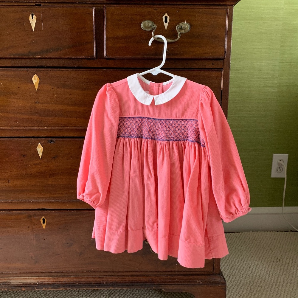 Alice Kathleen pink smocked corduroy dress size 3